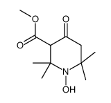 3-(Methoxycarbonyl)-2,2,6,6-tetramethyl-4-oxo-1-piperidinyloxy结构式