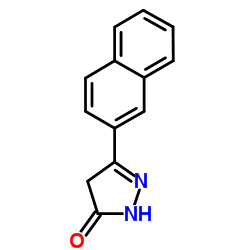 3-(naphthalen-2-yl)-1H-pyrazol-5(4H)-one Structure