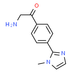 Ethanone, 2-amino-1-[4-(1-methyl-1H-imidazol-2-yl)phenyl]- (9CI) structure