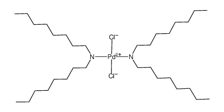 dichlorobis(di-n-octylamine)palladium(II) Structure