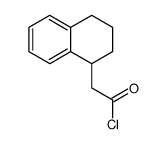 1,2,3,4-tetrahydronaphthalene-1-acetic acid chloride Structure
