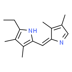 Pyrrole, 2-[(3,4-dimethyl-2H-pyrrol-2-ylidene)methyl]-5-ethyl-3,4-dimethyl- (8CI)结构式
