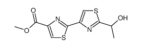 methyl 2'-(1-hydroxyethyl)-[2,4'-bithiazole]-4-carboxylate结构式