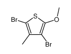 2,4-dibromo-3-methyl-5-methoxythiophene Structure