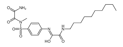 N'-[4-[[2-(decylamino)-2-oxoacetyl]amino]phenyl]sulfonyl-N'-methyloxamide Structure