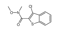 3-chloro-N-methoxy-N-methyl-1-benzothiophene-2-carboxamide结构式
