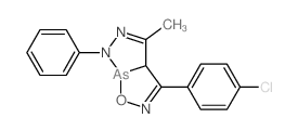 6-(4-chlorophenyl)-4-methyl-2-phenyl-8-oxa-2,3,7-triaza-1-arsabicyclo[3.3.0]octa-3,6-diene picture