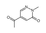5-acetyl-2-methylpyridazin-3-one结构式