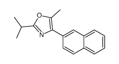 5-methyl-4-naphthalen-2-yl-2-propan-2-yl-1,3-oxazole Structure