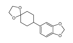 8-(1,3-benzodioxol-5-yl)-1,4-dioxaspiro[4.5]decane Structure