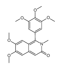 6,7-dimethoxy-2-methyl-1-(3,4,5-trimethoxyphenyl)isoquinolin-3(2H)-one结构式