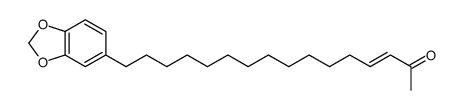 16-(1,3-benzodioxol-5-yl)hexadec-3-en-2-one Structure