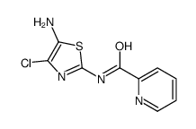 N-(5-amino-4-chloro-1,3-thiazol-2-yl)pyridine-2-carboxamide结构式