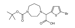 [(5-BROMO-2-THIENYL)(4-TERT-BUTOXYCARBONYL)-1,4-DIAZEPAN-1-YL]ACETIC ACID Structure