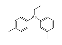 ethyl-(3-methylphenyl)-(4-methylphenyl)arsane结构式