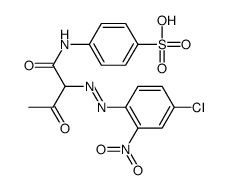 4-[[2-[(4-chloro-2-nitrophenyl)azo]-1,3-dioxobutyl]amino]benzenesulphonic acid Structure