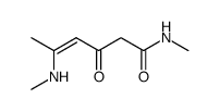 methylamino-5 oxo-3 hexene-4 N-methylamide Structure