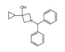 1-benzhydryl-3-cyclopropyl-azetidin-3-ol Structure