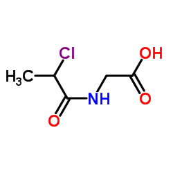 2-Chloropropionylglycine Structure