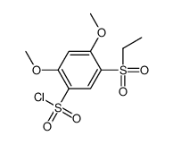 5-ethylsulfonyl-2,4-dimethoxybenzenesulfonyl chloride结构式