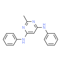 4,6-dianilino-2-methyl-pyrimidine structure