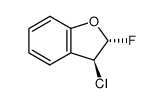 trans-3-chloro-2-fluoro-2,3-dihydrobenzofuran结构式