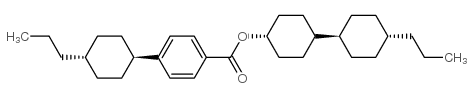 [4-(4-propylcyclohexyl)cyclohexyl] 4-(4-propylcyclohexyl)benzoate Structure