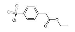 (4-chlorosulfonyl-phenyl)acetic acid ethyl ester结构式