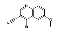 4-bromo-6-methoxyquinoline-3-carbonitrile Structure