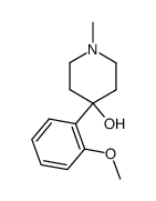 4-(2-methoxy-phenyl)-1-methyl-piperidin-4-ol结构式