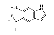 5-(三氟甲基)-1H-吲哚-6-胺结构式