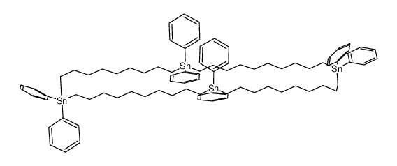 1,1,12,12,23,23,34,34-octaphenyl-1,12,23,34-tetrastannacyclotetratetracontane Structure