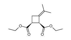 (1S,2S)-3-Isopropylidene-cyclobutane-1,2-dicarboxylic acid diethyl ester结构式