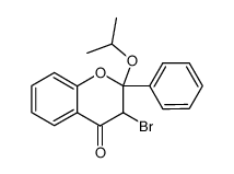 3-bromo-2-isopropoxyflavan-4-one Structure