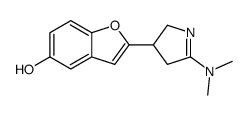 2-[5-(dimethylamino)-3,4-dihydro-2H-pyrrol-3-yl]-1-benzofuran-5-ol结构式