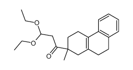 2-methyl-2-(1-oxo-3,3-diethoxypropyl)-1,2,3,4,9,10-hexahydrophenanthrene Structure