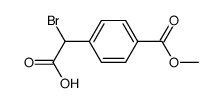 2-bromo-2-(4-(methoxycarbonyl)phenyl)acetic acid Structure