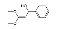 3,3-Dimethoxy-1-phenyl-prop-2-en-1-ol Structure