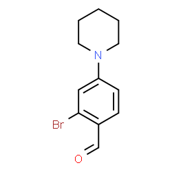 2-BROMO-4-PIPERIDIN-1-YL-BENZALDEHYDE结构式