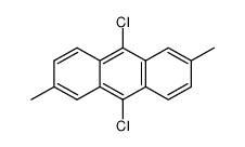 9,10-Dichloro-2,6-dimethylanthracene structure