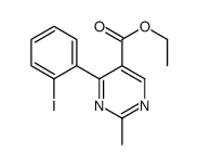 Ethyl 4-(2-iodophenyl)-2-methyl-5-pyrimidinecarboxylate Structure