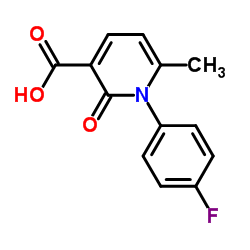 1-(4-fluorophenyl)-6-Methyl-2-oxo-1,2-dihydropyridine-3-carboxylic acid structure