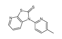 1-(5-methylpyridin-2-yl)-[1,3]thiazolo[5,4-b]pyridine-2-thione结构式