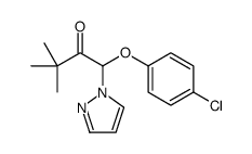 1-(4-chlorophenoxy)-3,3-dimethyl-1-pyrazol-1-ylbutan-2-one Structure