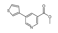 methyl 5-(thiophen-3-yl)pyridine-3-carboxylate结构式