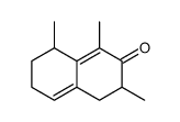 1,3,8-trimethyl-4,6,7,8-tetrahydro-3H-naphthalen-2-one结构式