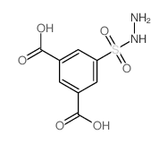 5-(hydrazinesulfonyl)benzene-1,3-dicarboxylic acid结构式