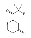 4H-Thiopyran-4-one, tetrahydro-2-(trifluoroacetyl)- (7CI) picture