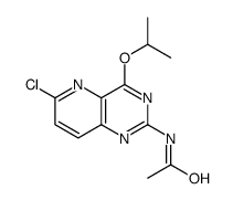 N-(6-chloro-4-propan-2-yloxypyrido[3,2-d]pyrimidin-2-yl)acetamide结构式