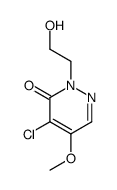 4-chloro-2-(2-hydroxyethyl)-5-methoxypyridazin-3-one结构式